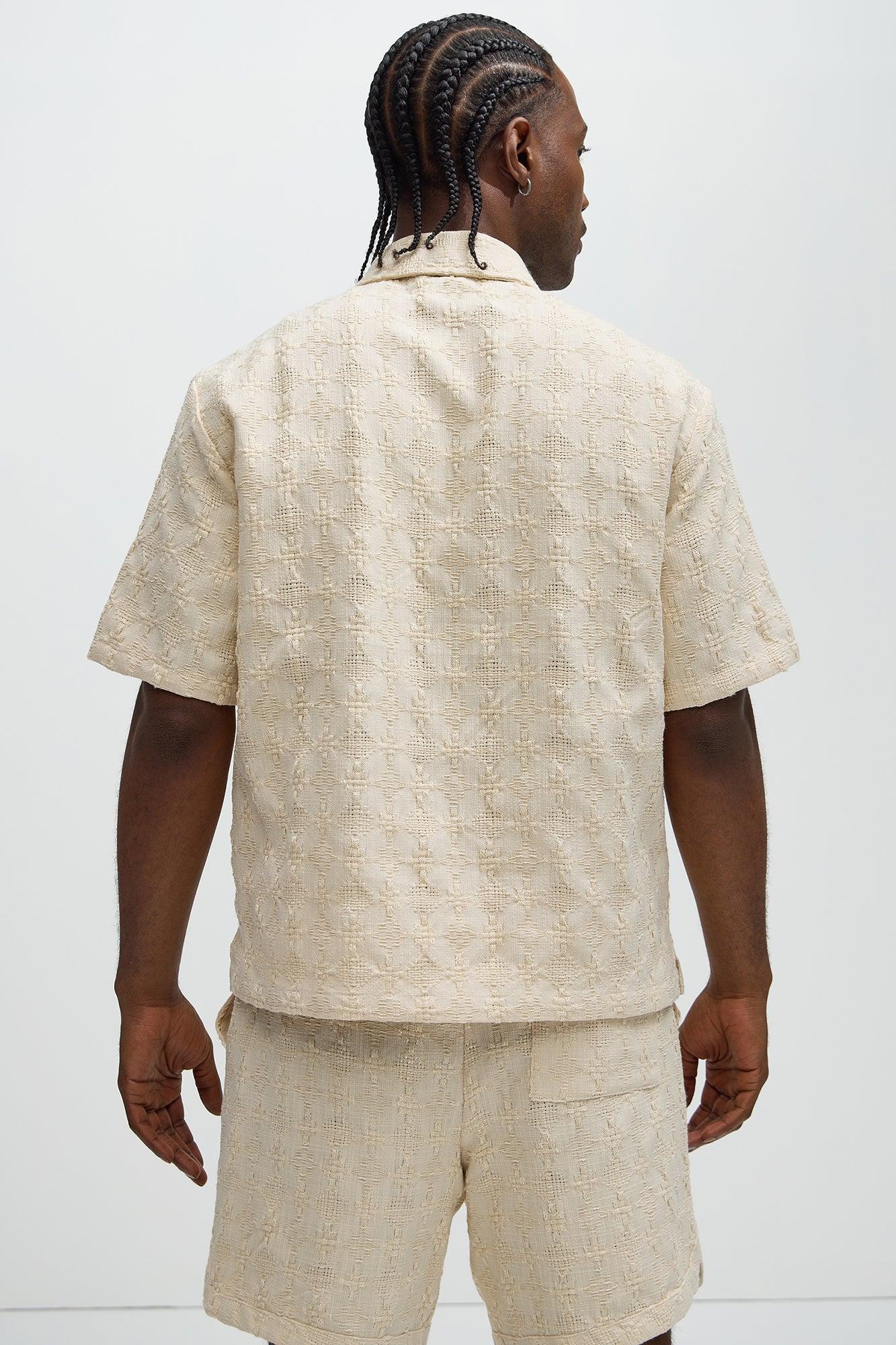 Mav Textured Shirt - Oatmeal Product Image