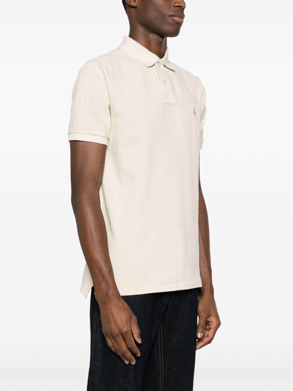 logo-embroidered cotton polo shirt Product Image