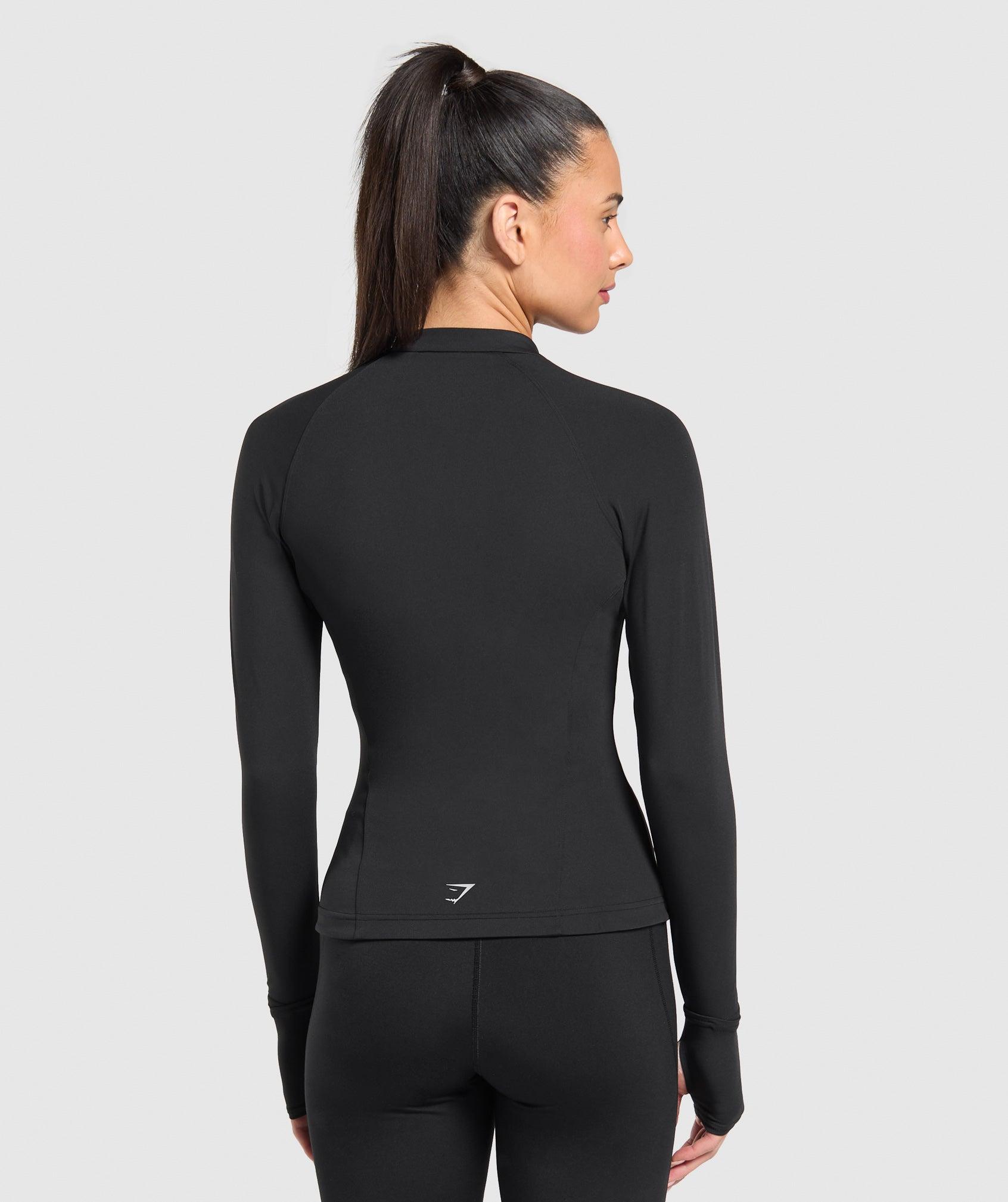 Gymshark Running Full Zip Jacket - Black Female Product Image