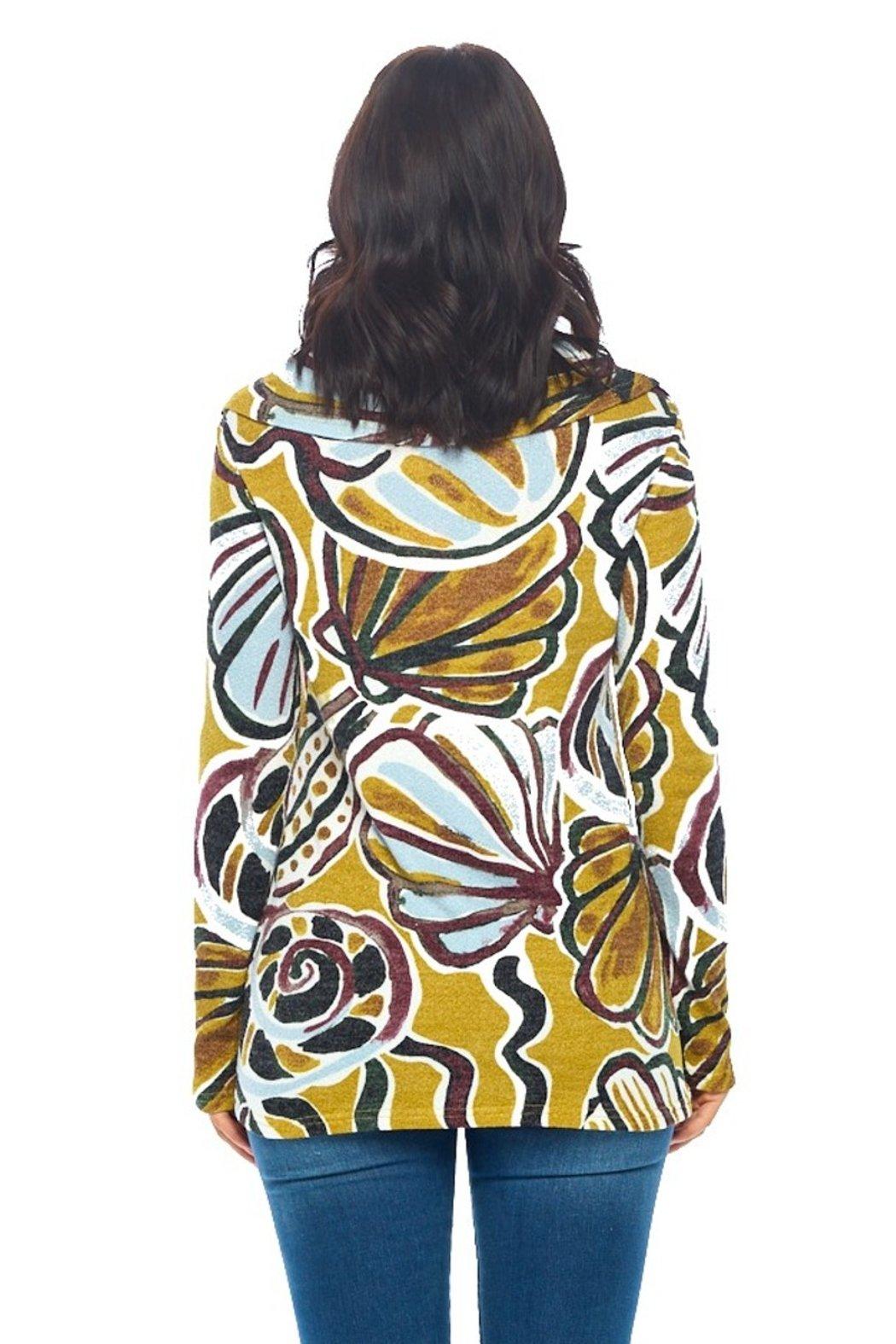 Mustard Cowl Neck Top Product Image