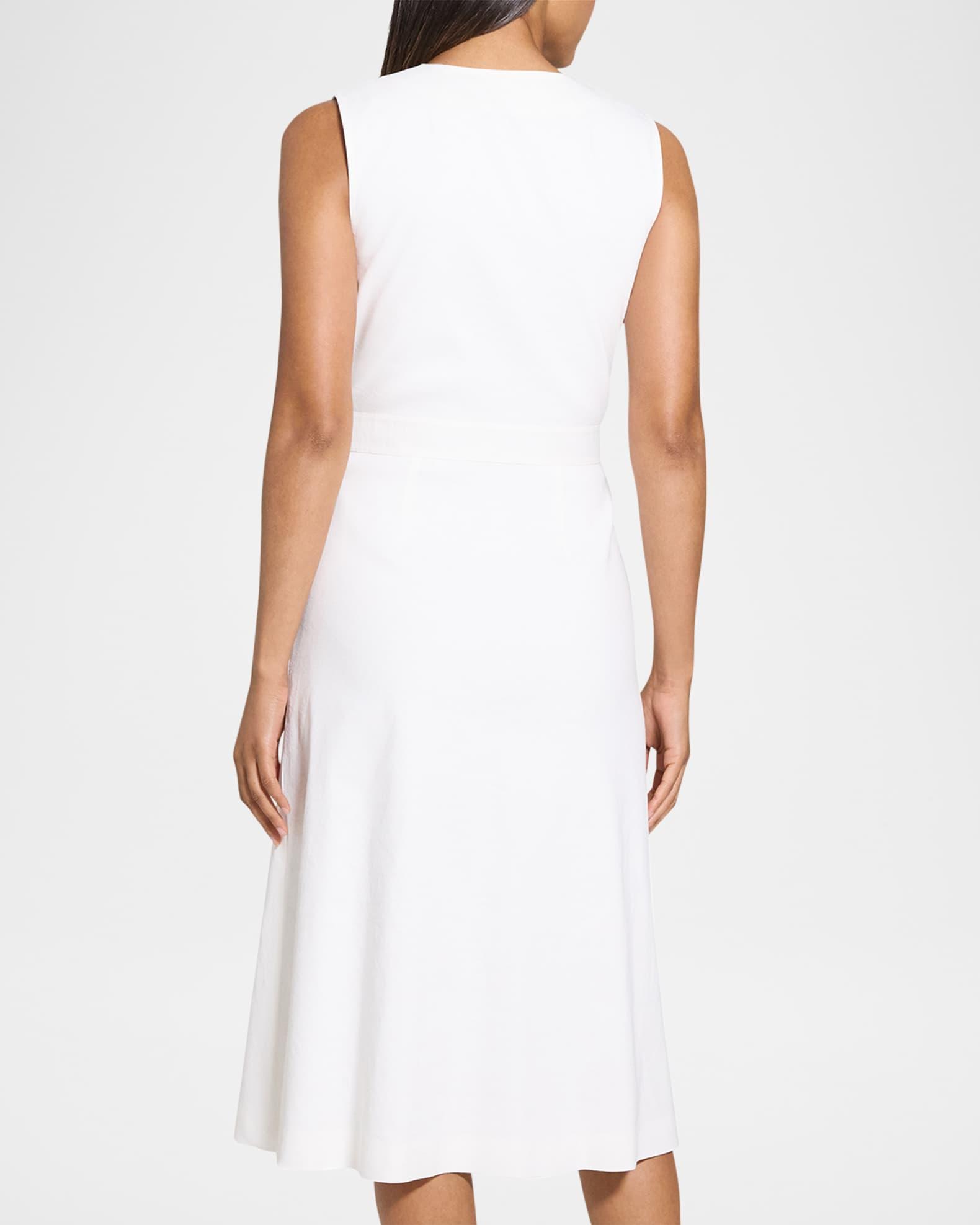 Sleeveless A-Line Wrap Dress Product Image