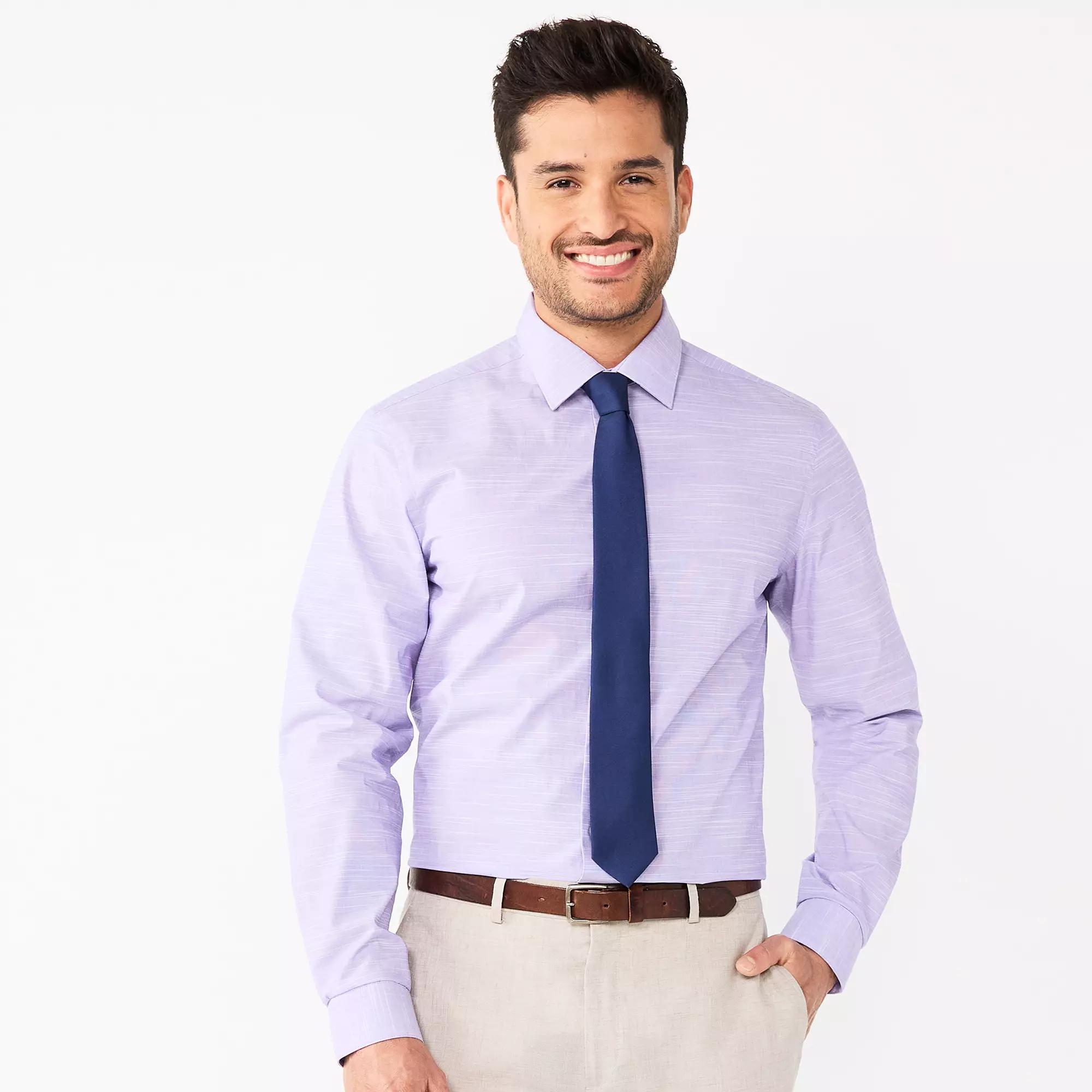Men's Apt. 9® Premier Flex Slim-Fit Dress Shirt,  Product Image