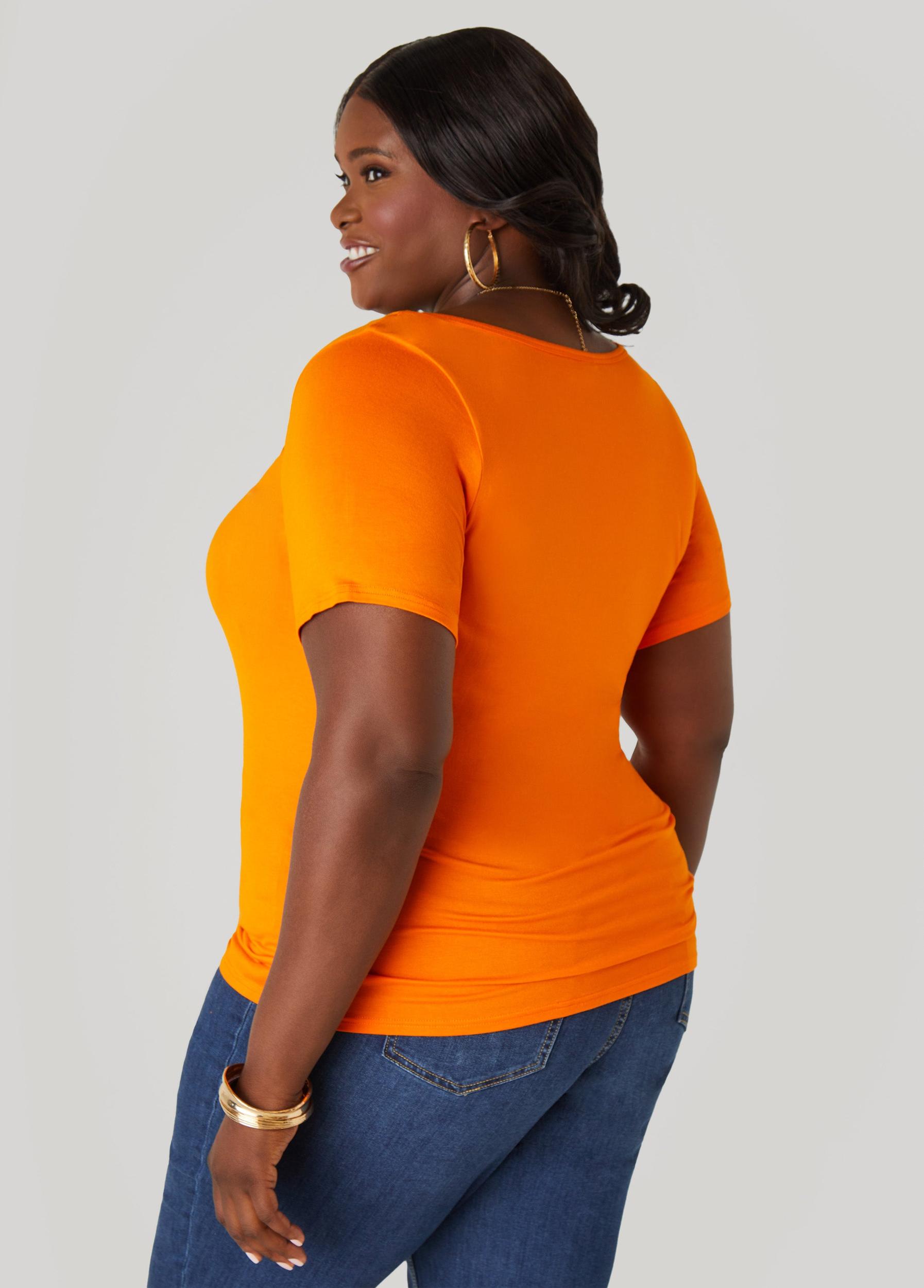 Plus Size The Basic Tee Ashley Stewart Product Image