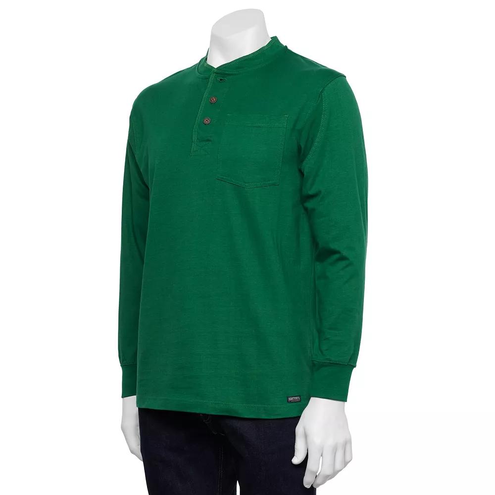 Men's Smith's Workwear Extended Tail Pocket Henley,  Product Image