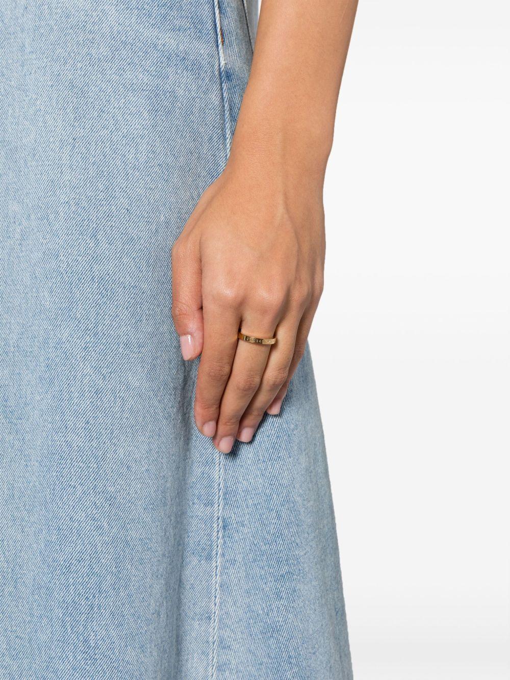 Numeric Minimal polished-finish ring  Product Image