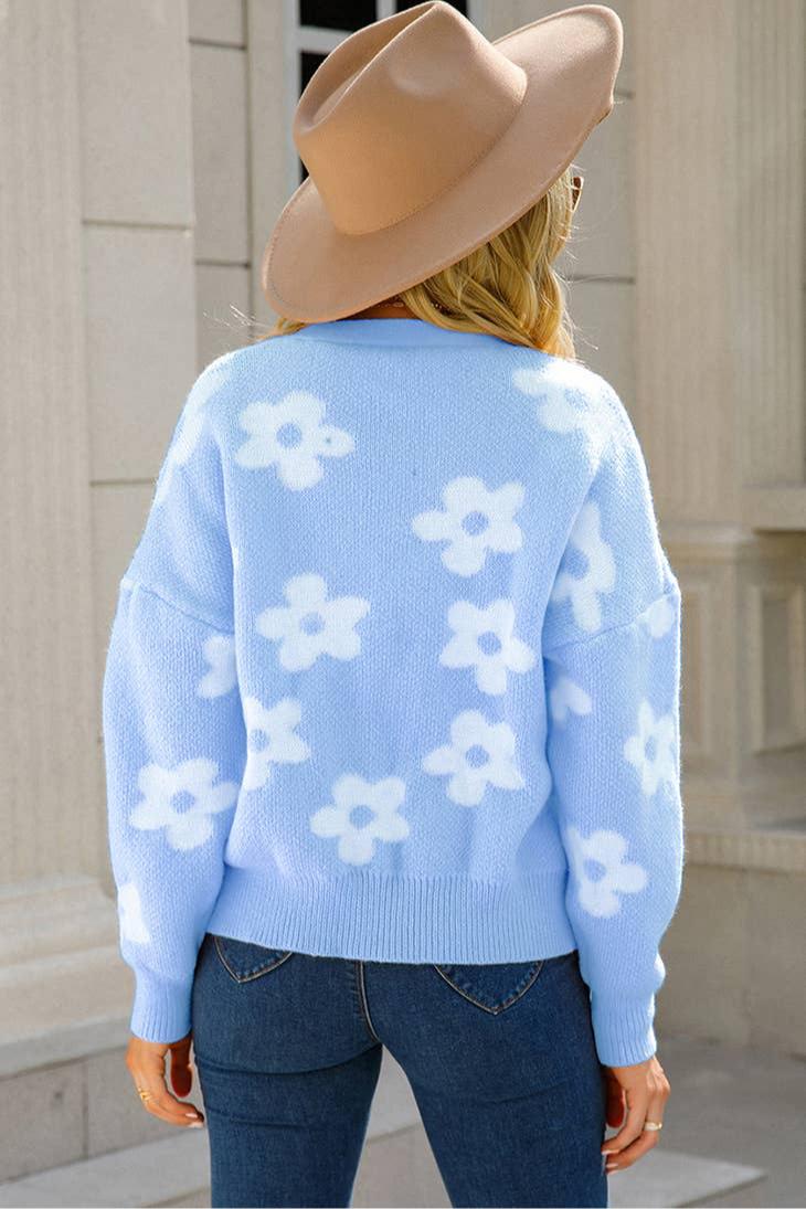 Flower Pattern Sweater Product Image