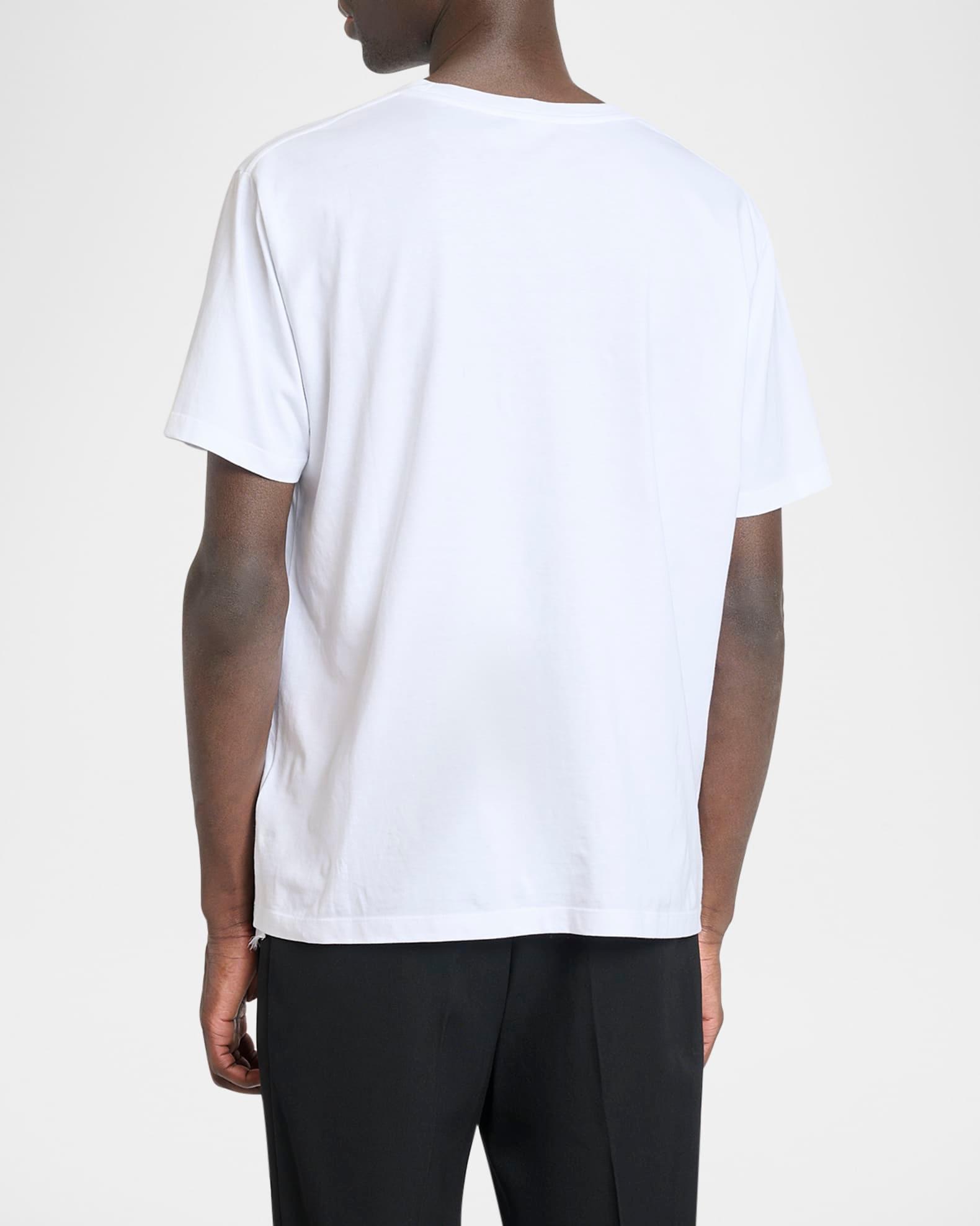 Men's Logo Stamp Cotton T-Shirt Product Image