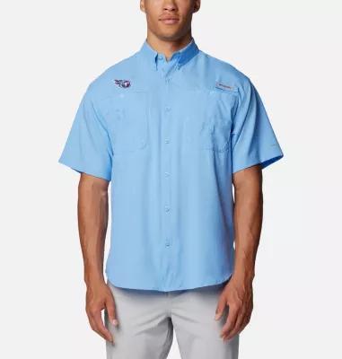 Columbia Mens PFG Tamiami Short Sleeve Shirt - Tennessee Titans- Product Image