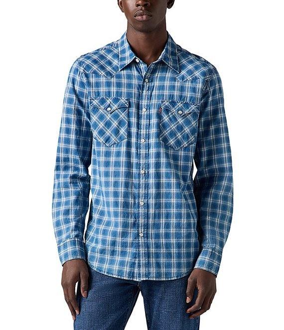 Levi's® Long Sleeve Plaid Woven Western Shirt Product Image