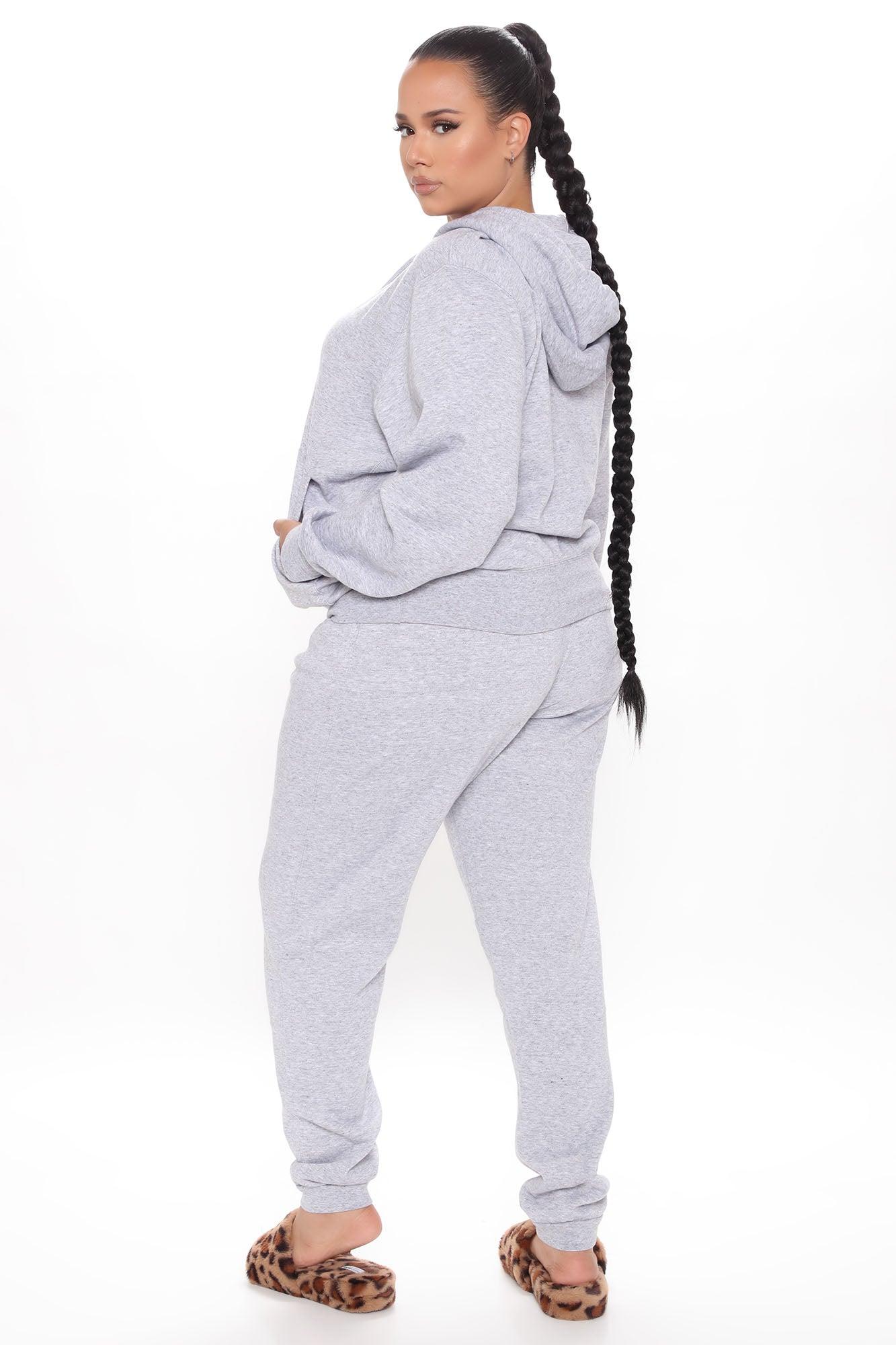 Look Again Joggers - Heather Grey Product Image