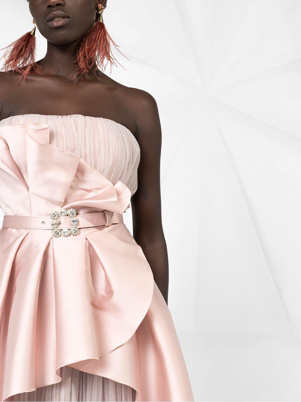 ruffled bustier dress Product Image