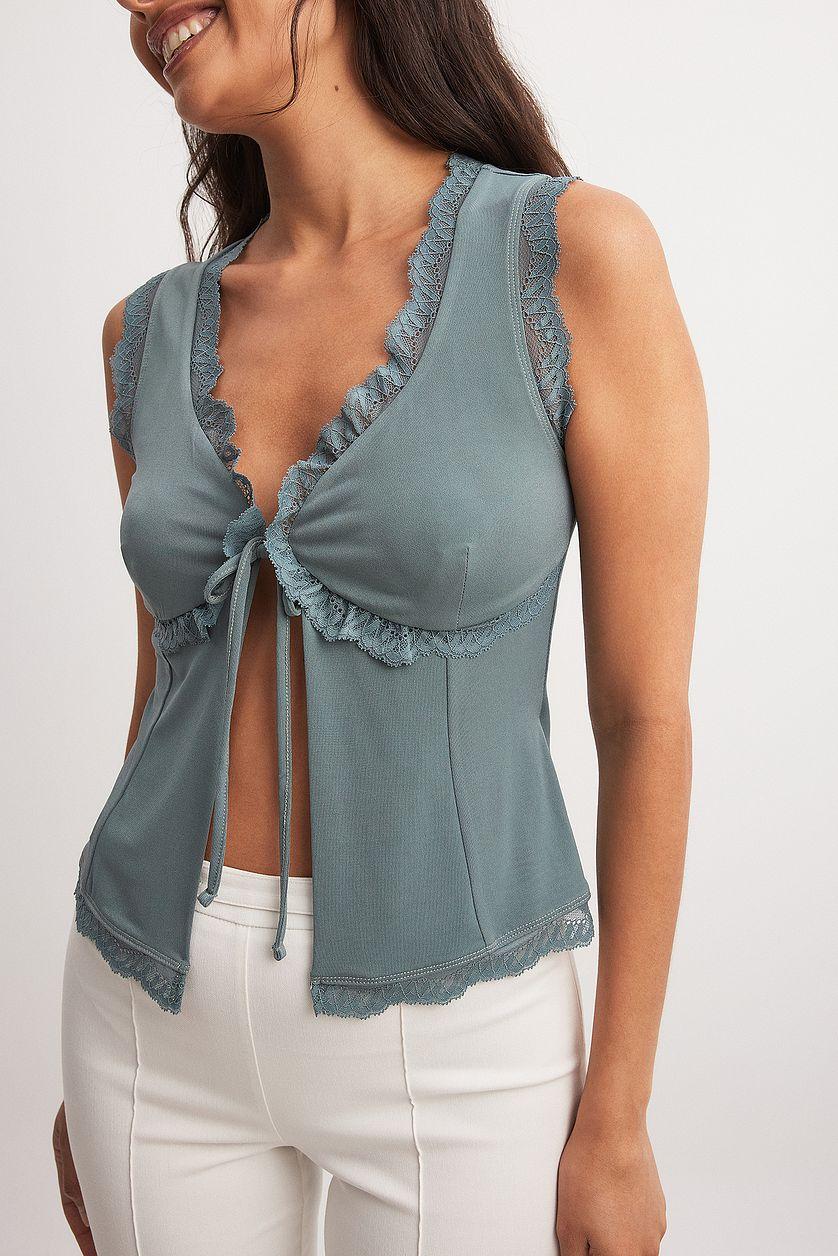 Lace Sleeveless Top Product Image