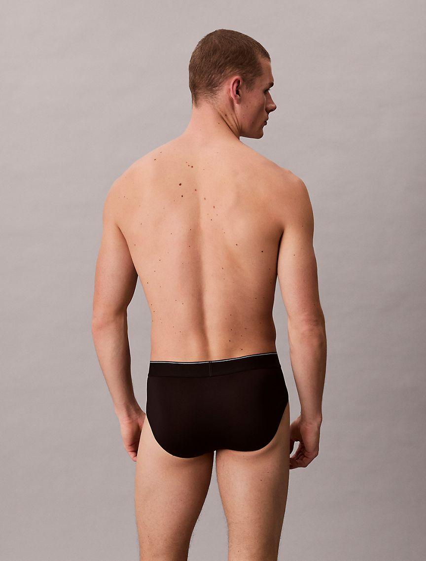 Graphic Monogram Microfiber Stretch Hip Brief Product Image