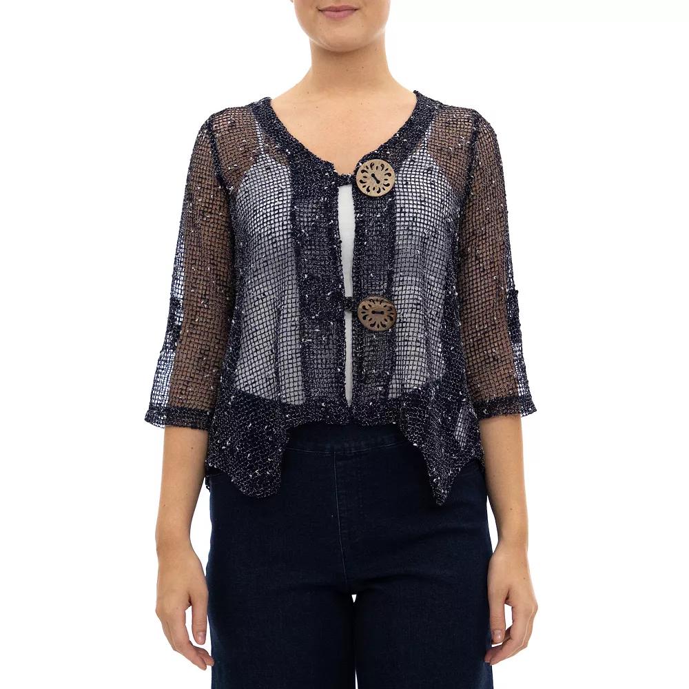 Women's Nina Leonard Button Knit Cardigan,  Product Image