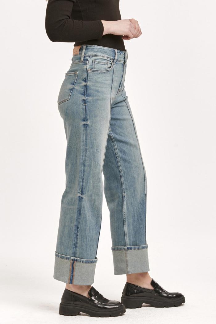 Holly Super High Rise Rolled Cuff Jeans Product Image