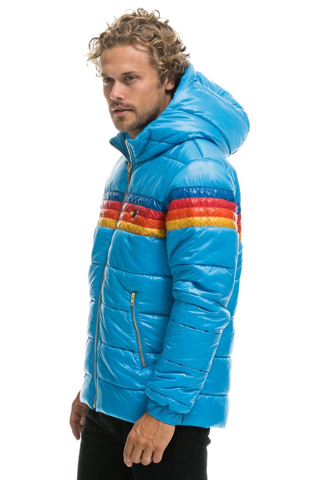 4 STRIPE LUXE TREKKER JACKET - GLOSSY OCEAN Male Product Image