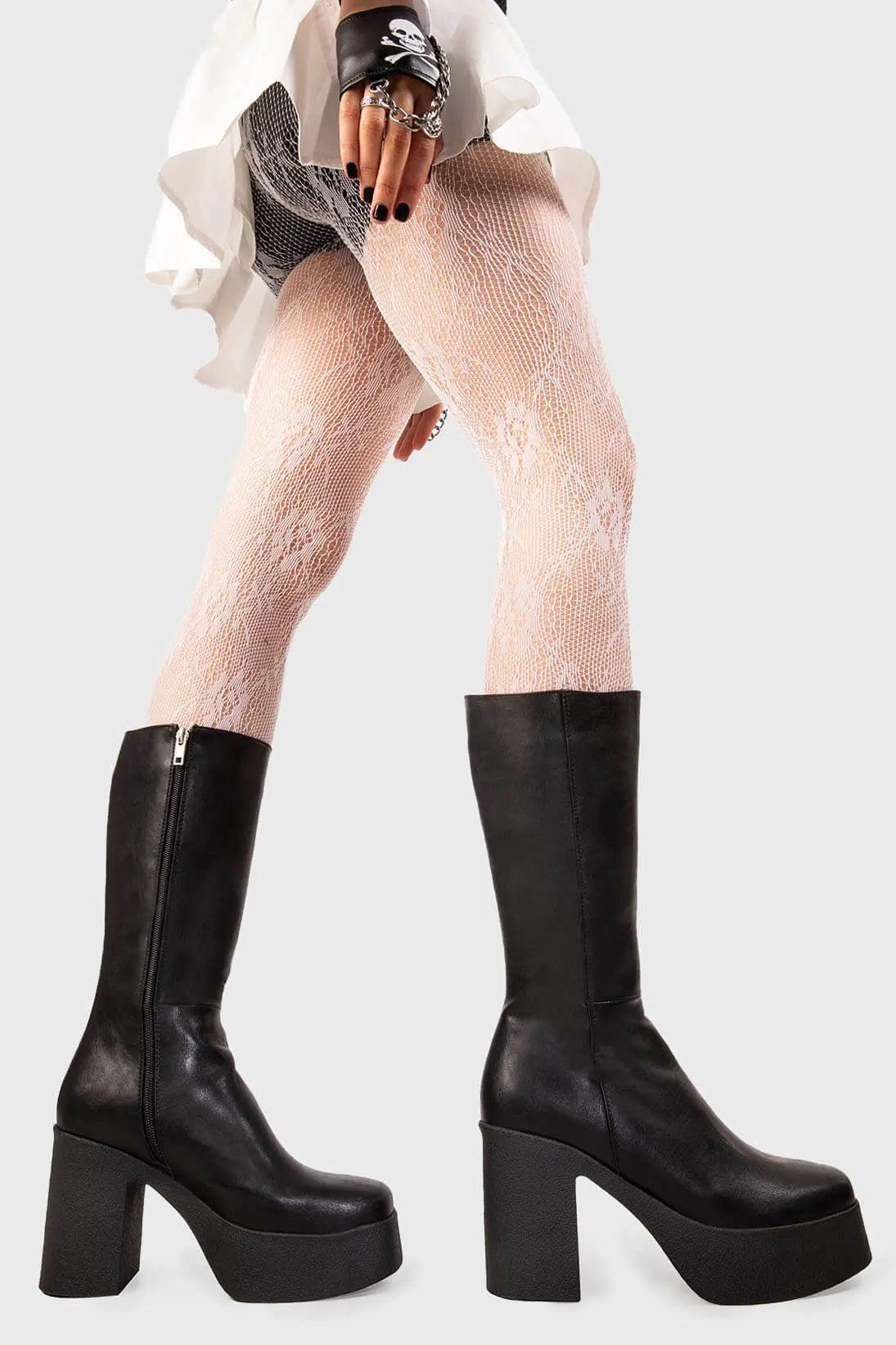 Holler Back Platform Calf Boots Product Image