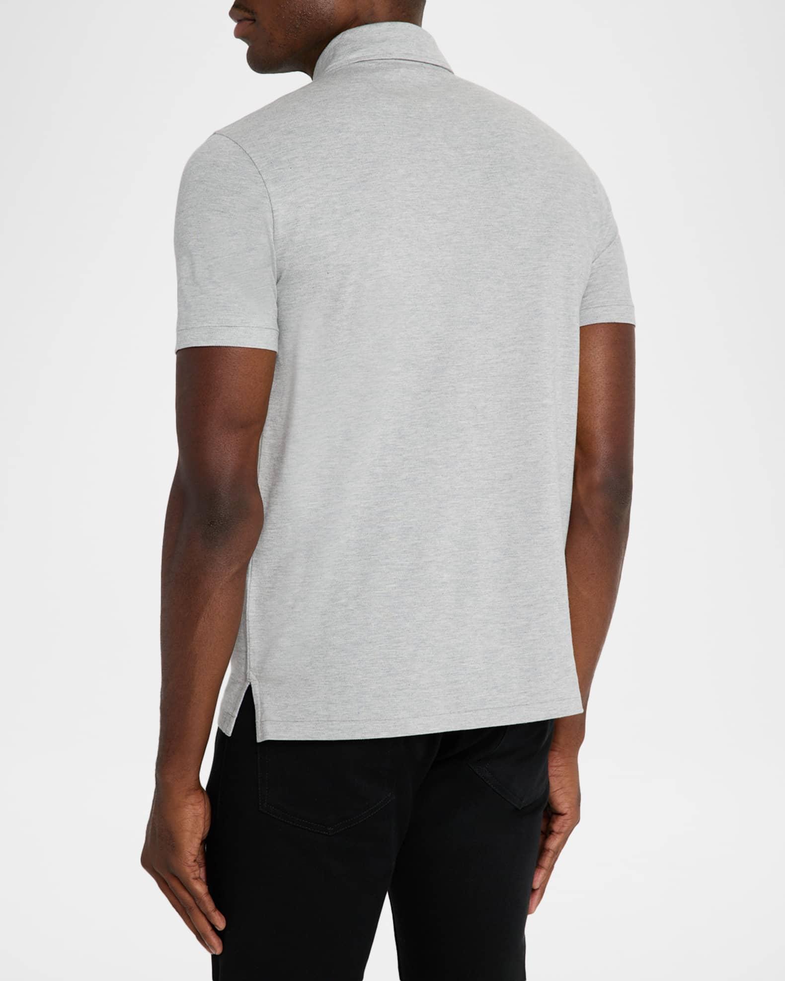Men's Cotton and Cashmere Pique Pocket Polo Shirt Product Image