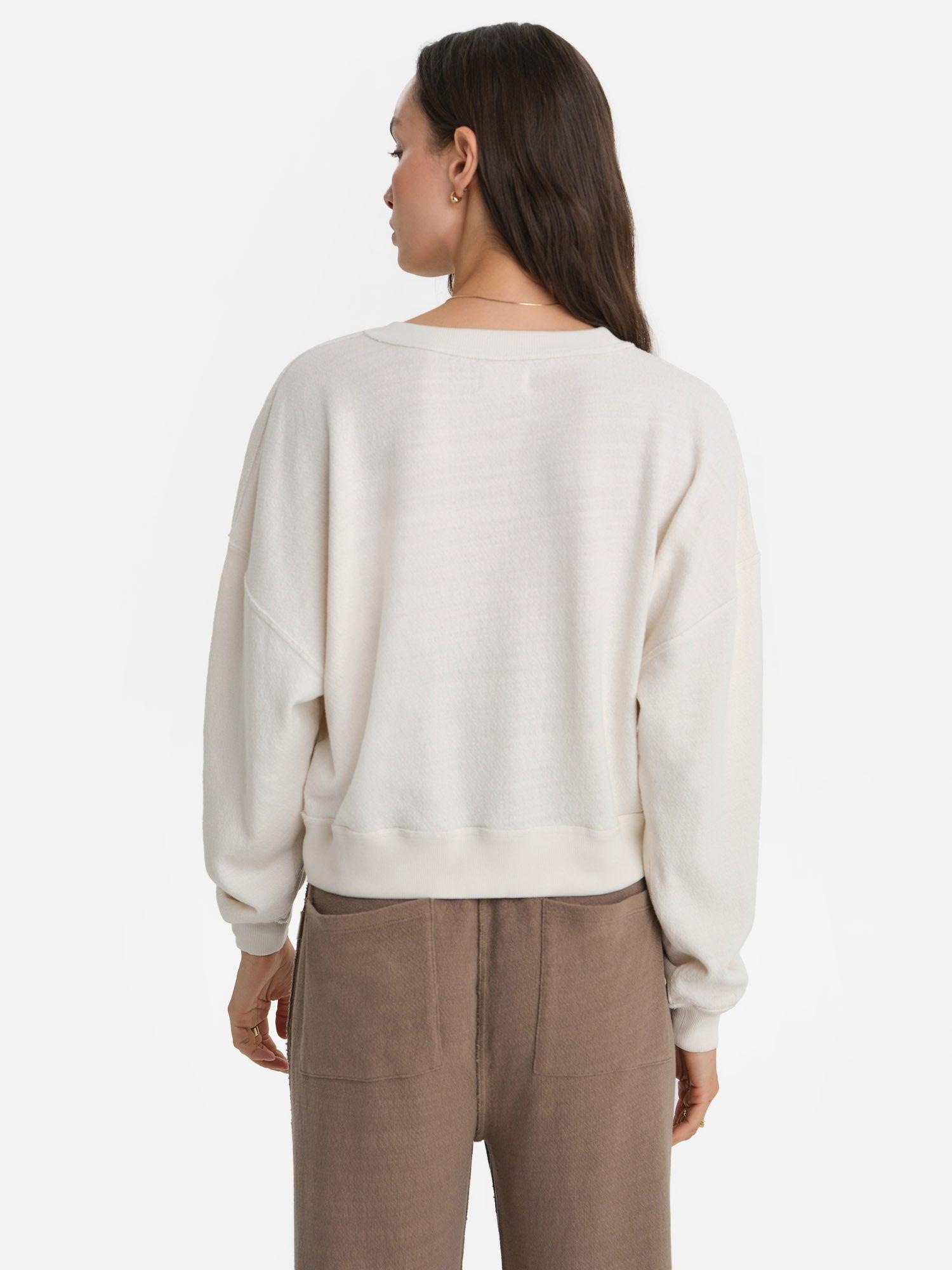 Textured Knit Crewneck Pullover Female Product Image