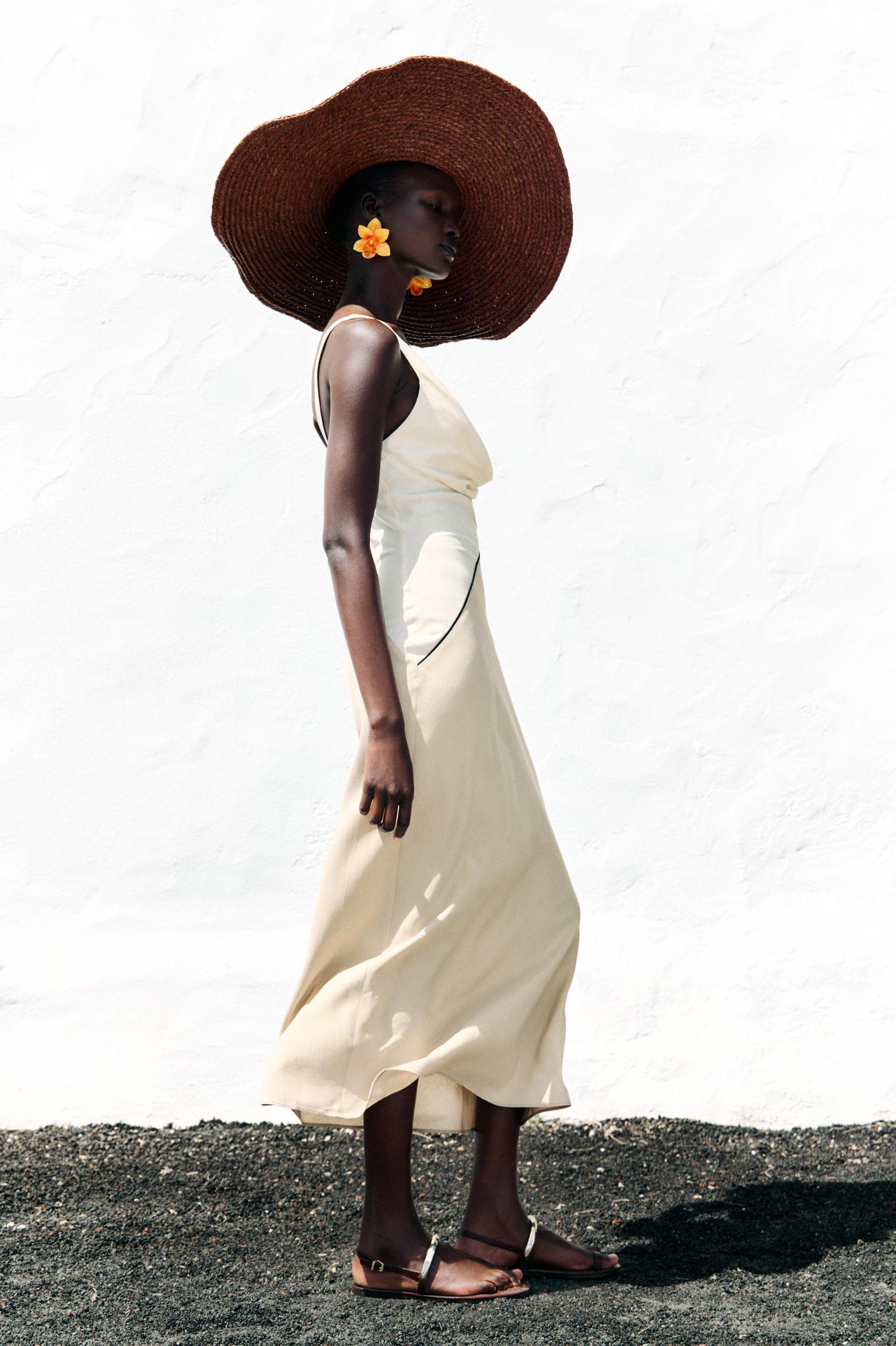 COMBINATION MIDI DRESS Product Image