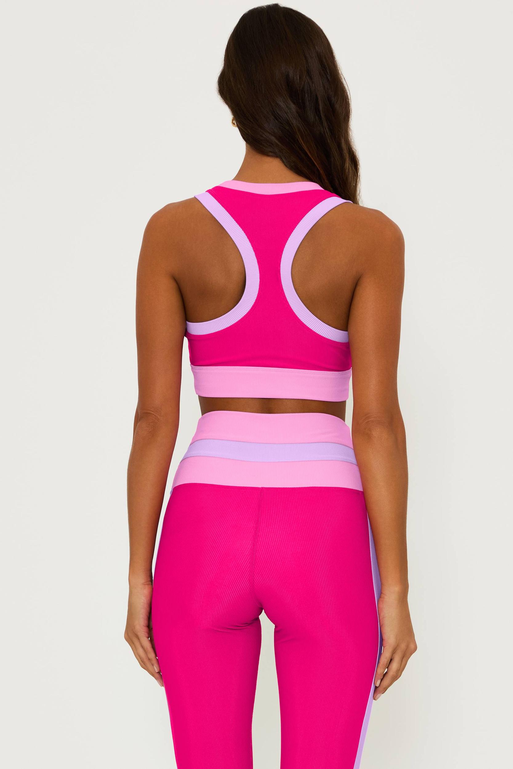 Gwen Top Raspberry Colorblock Product Image