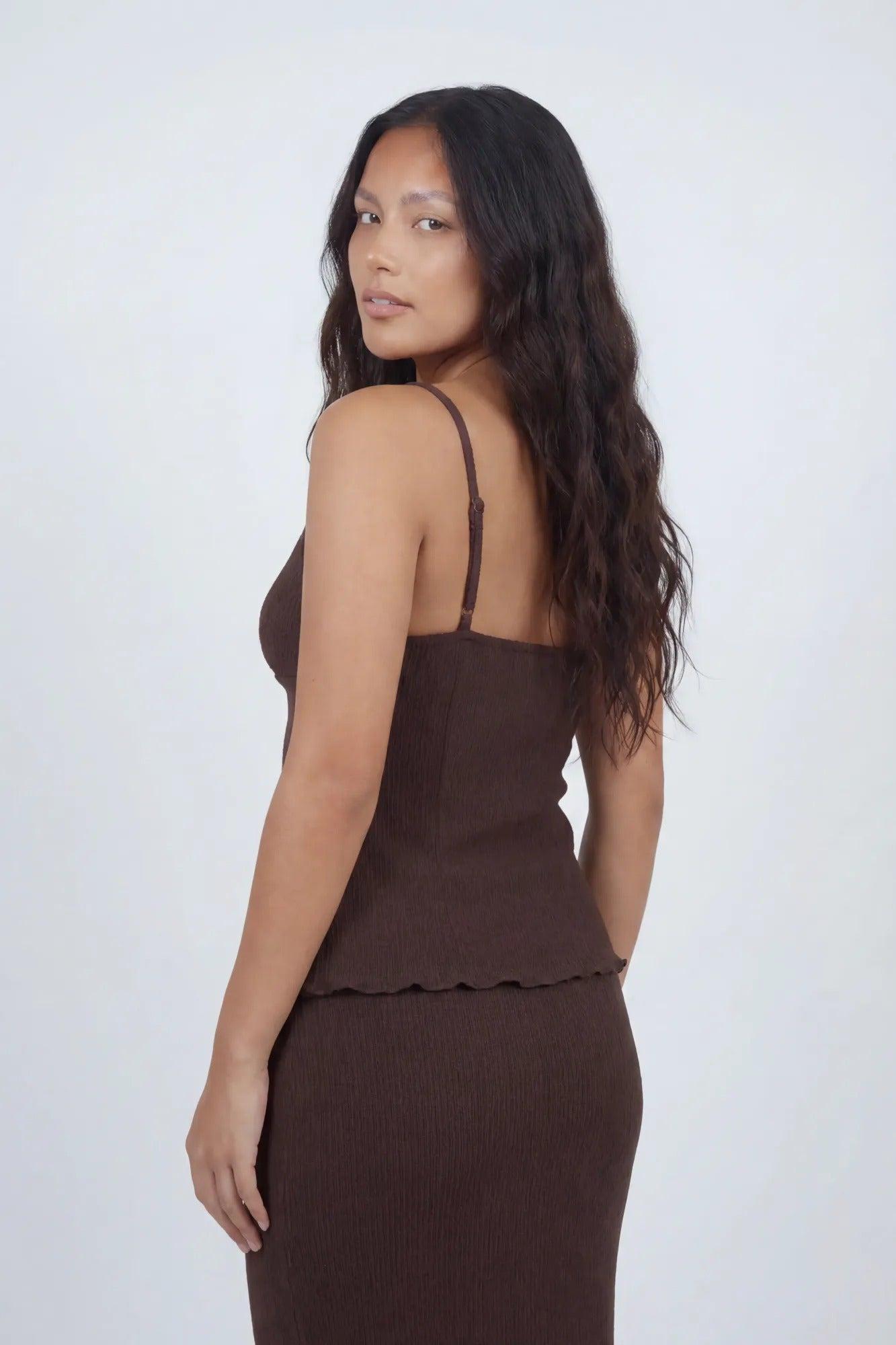 Knit Flyaway Tank & Maxi Skirt Set Female Product Image
