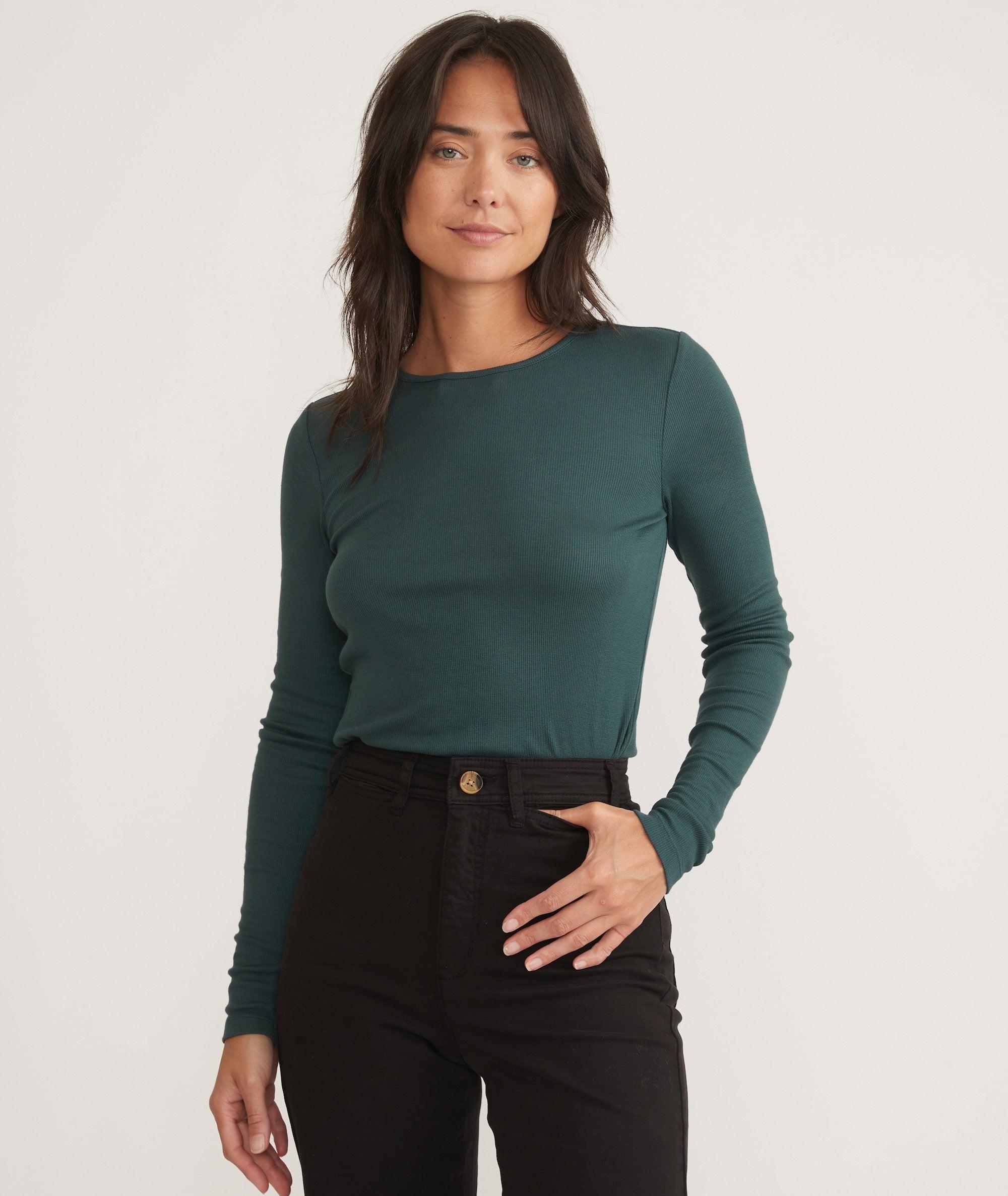 Lexi Rib Long Sleeve Crew Tee Product Image
