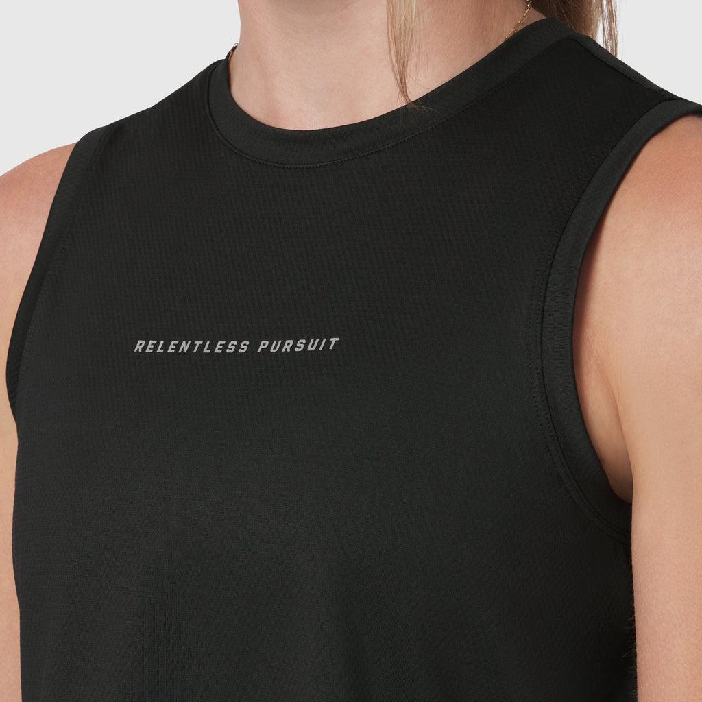 W020. AeroSilver® Tank Top - Black "RP" Product Image