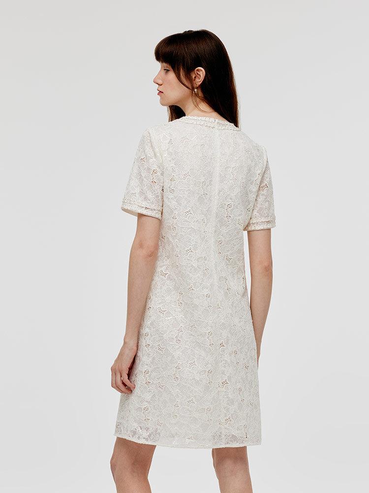 Lace Sequins Women Mini Dress Product Image