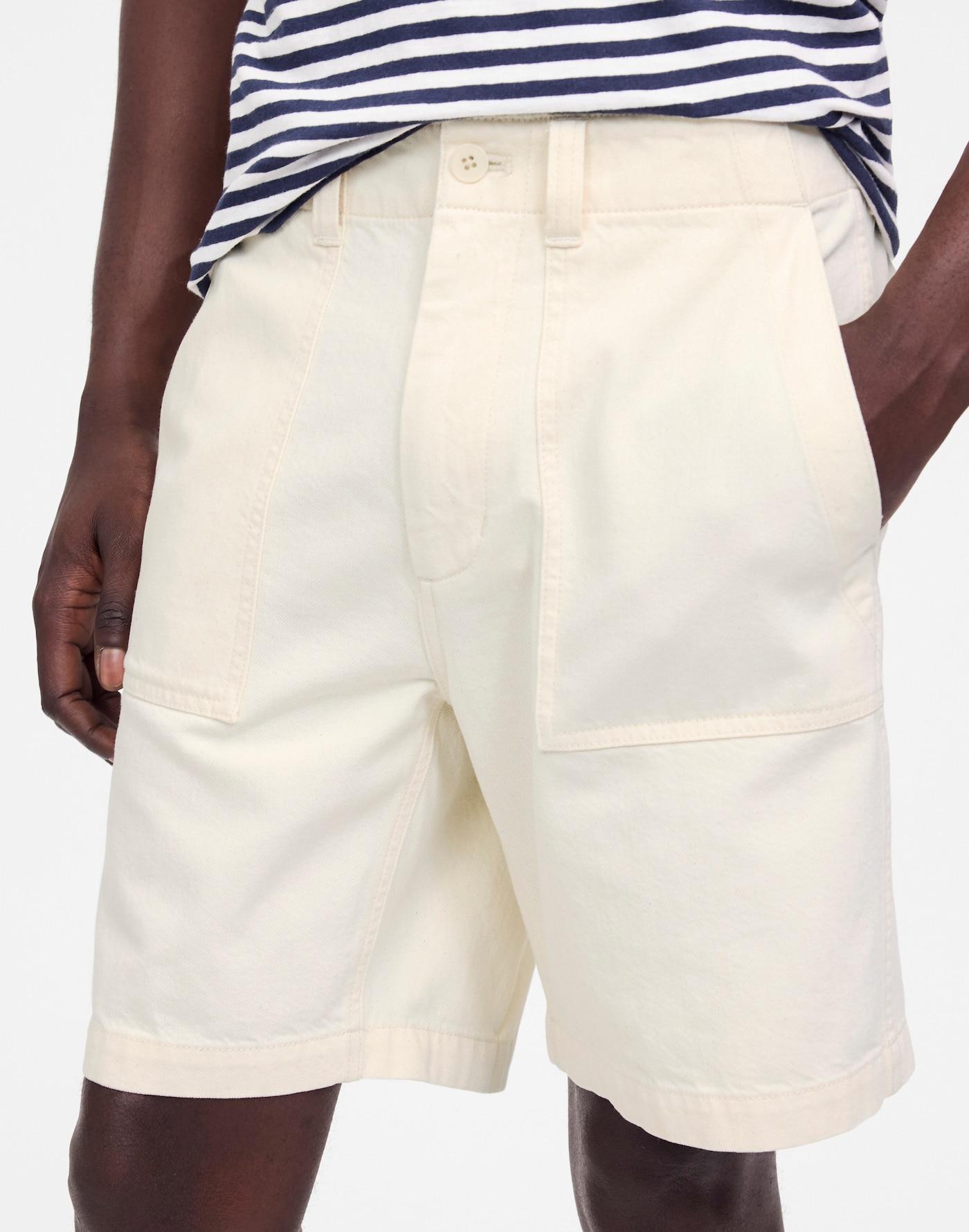 Patch Pocket Shorts in Summer Denim Product Image