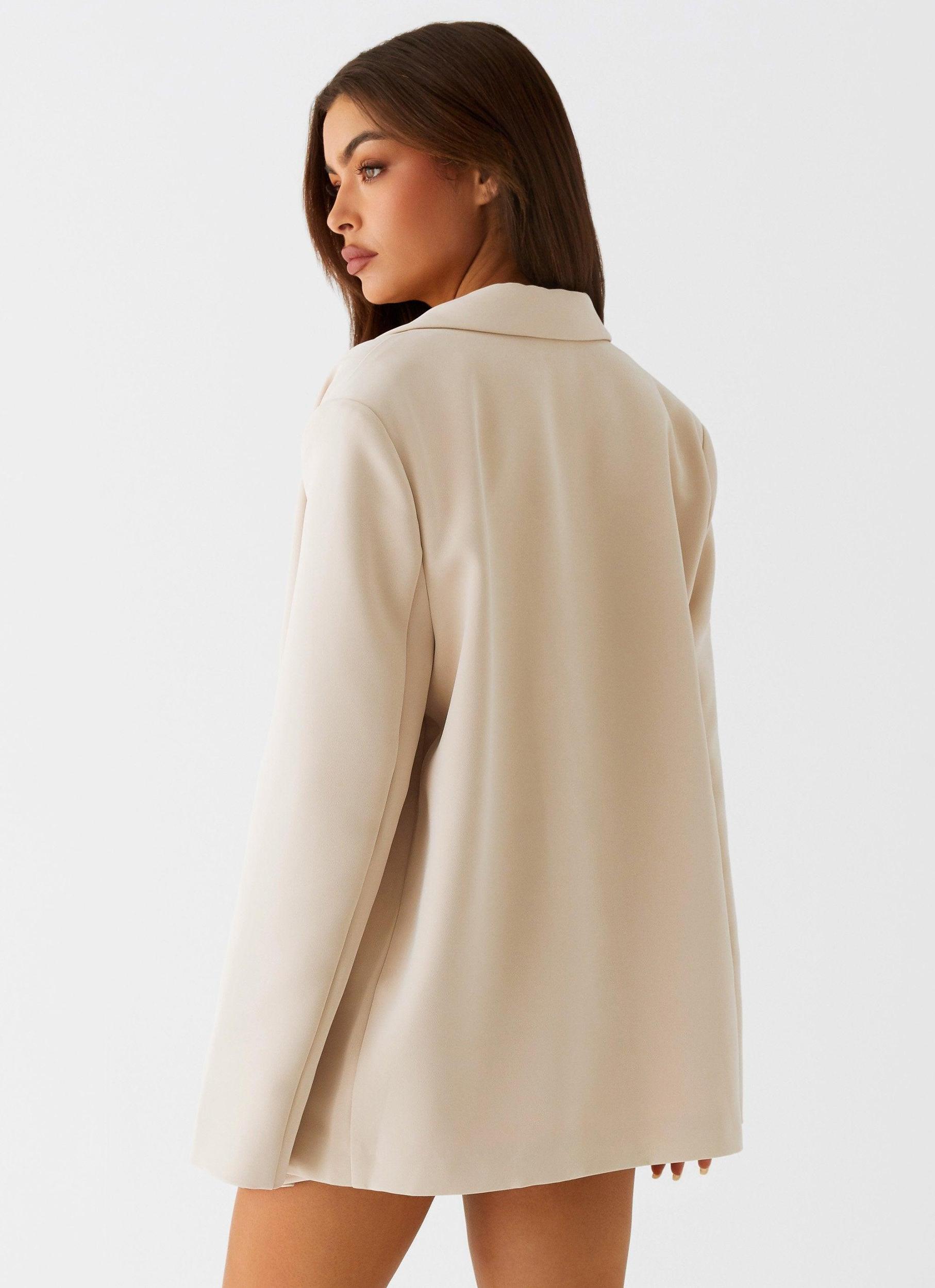 Stealth Mode Blazer - Beige Product Image