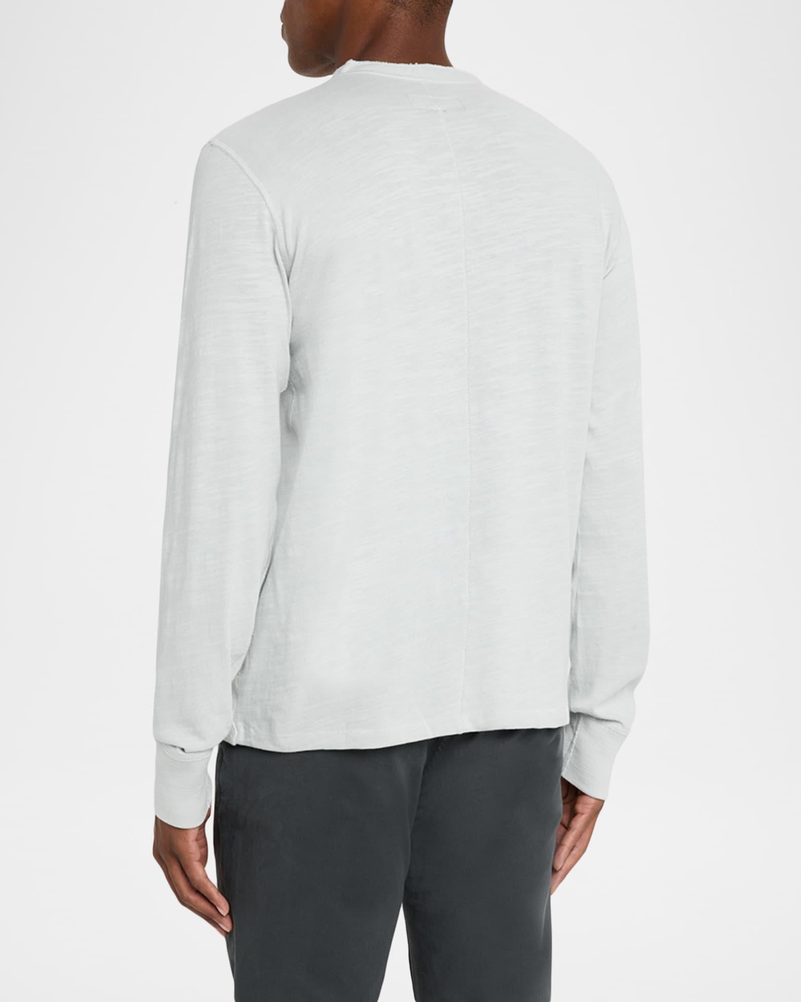 Men's Classic Flame Henley Long-Sleeve T-Shirt Product Image