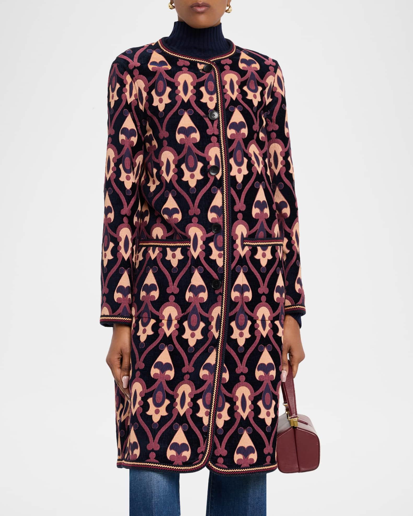 Reversible Jacquard Single-Breasted Coat Product Image