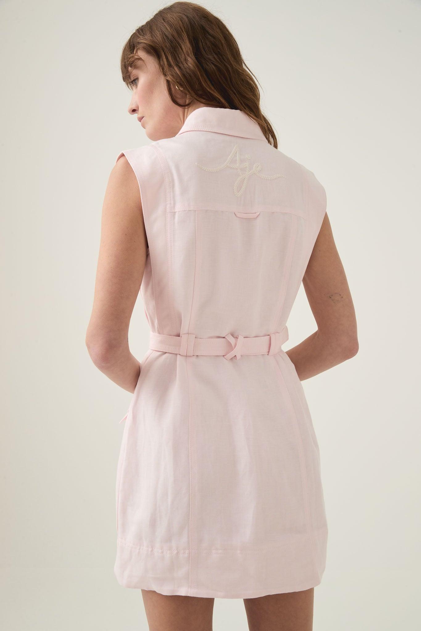 Aura Denim Mini Dress Product Image