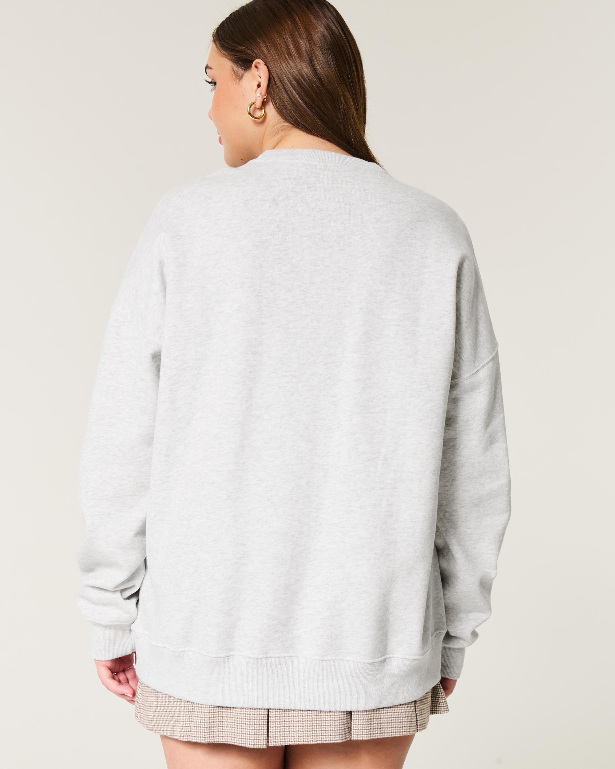 Oversized Lake Tahoe Graphic Crew Sweatshirt Product Image