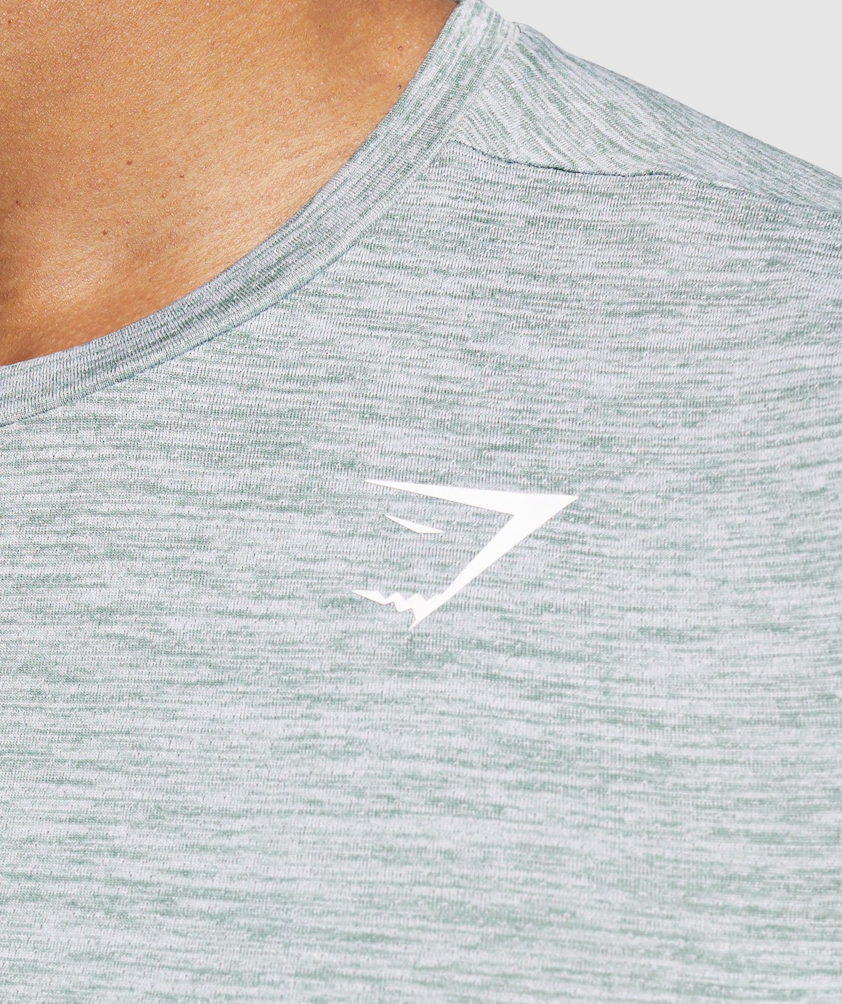 Gymshark Arrival Marl T-Shirt - Celeste Blue/White Marl Male Product Image
