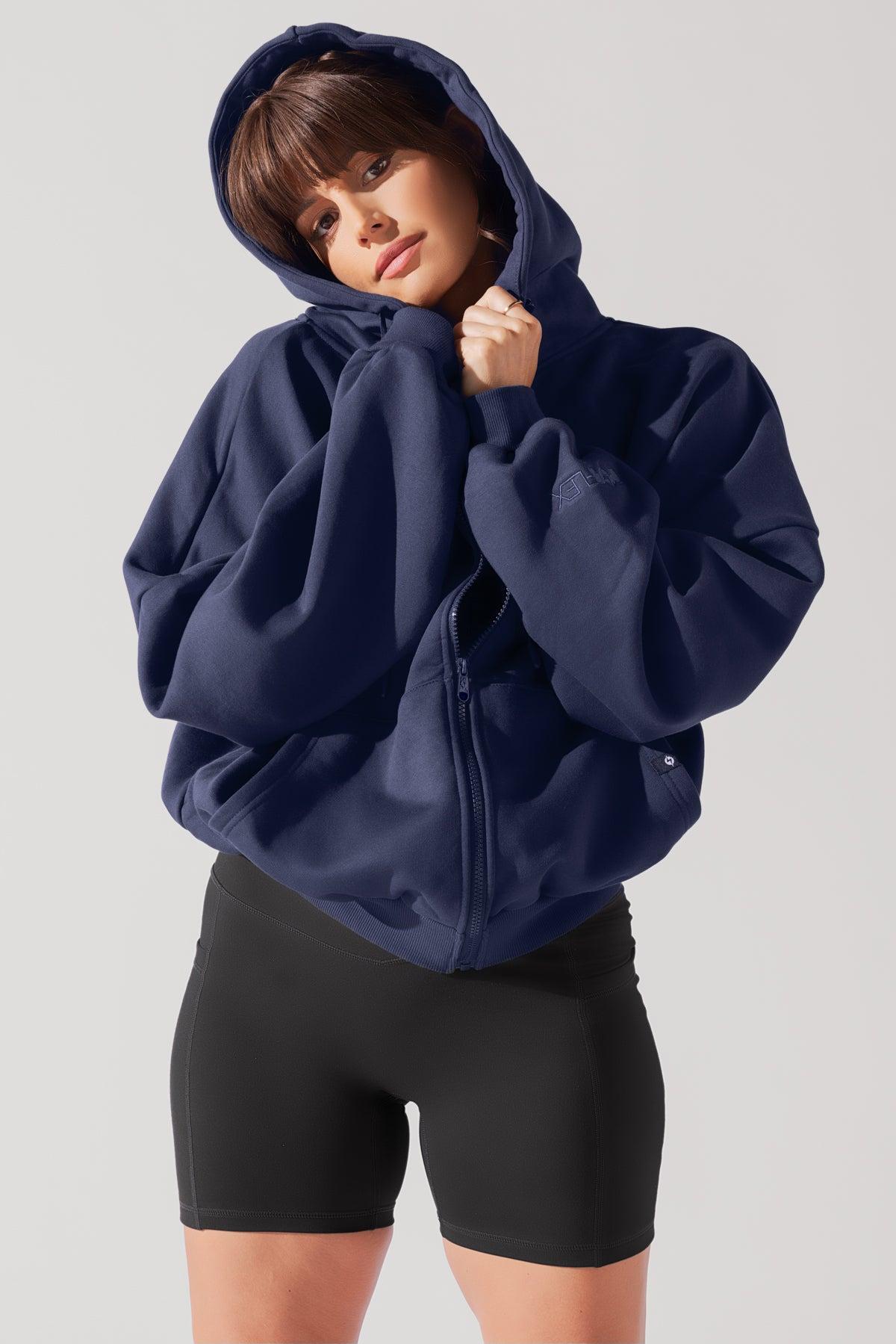 Zip Cloud Hoodie - Blush Product Image