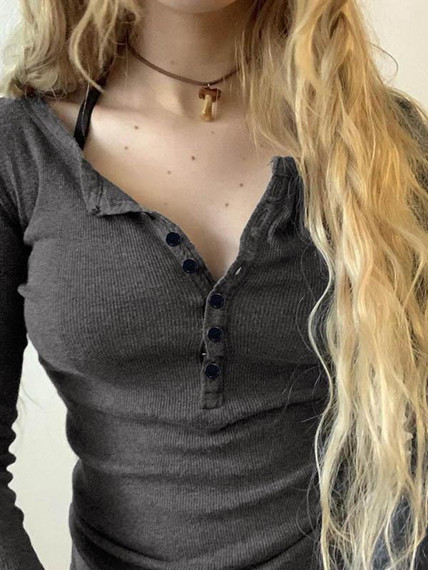 Skeleton Print Slim Long Sleeve Knit Product Image