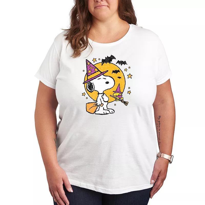 Women's Peanuts Snoopy & Woodstock Witchcraft Graphic Tee,  Product Image