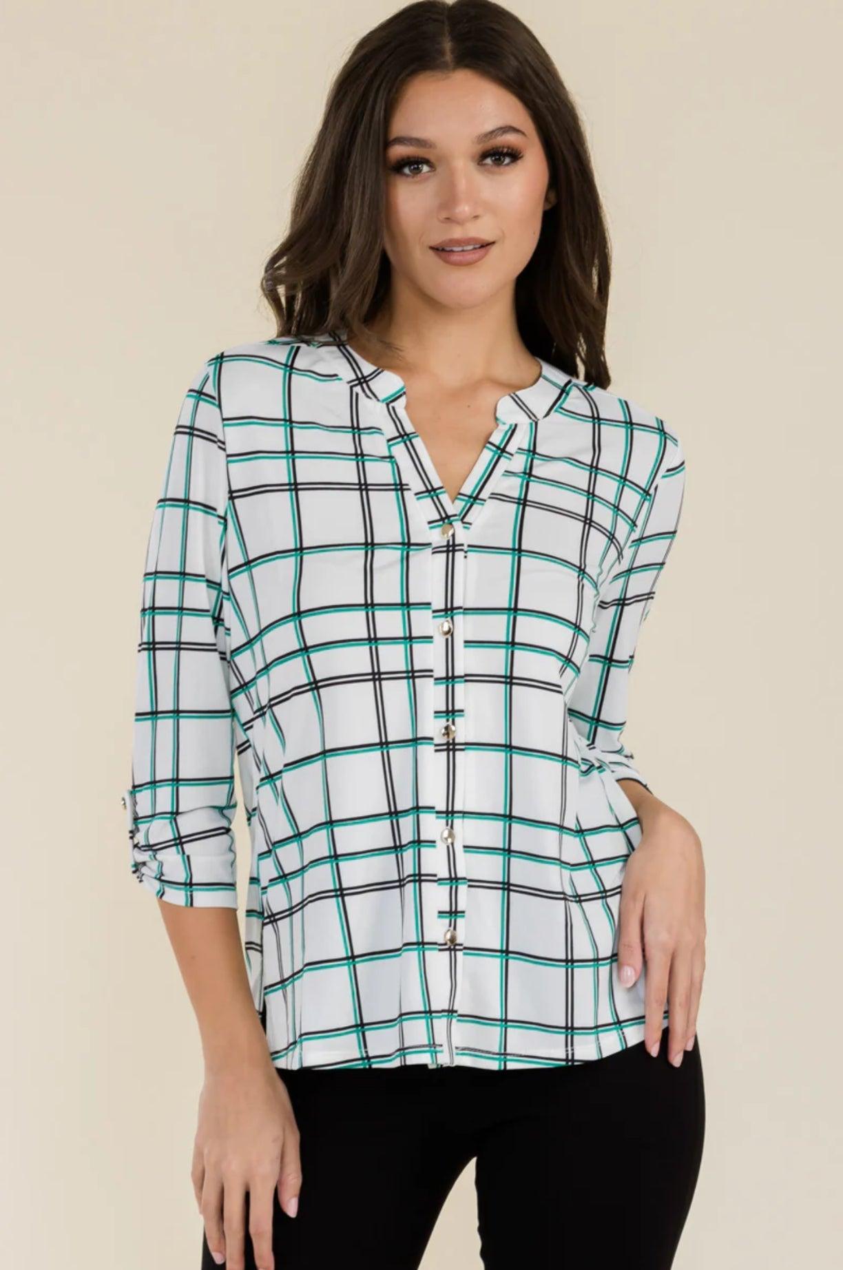 Perseption Studio Drape Blouse Product Image