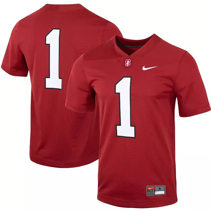 Men's Nike #1 Cardinal Stanford Cardinal Untouchable Football Jersey,  Product Image