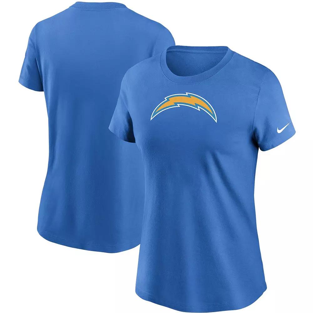 Women's Nike Powder Blue Los Angeles Chargers Logo Essential T-Shirt,  Product Image