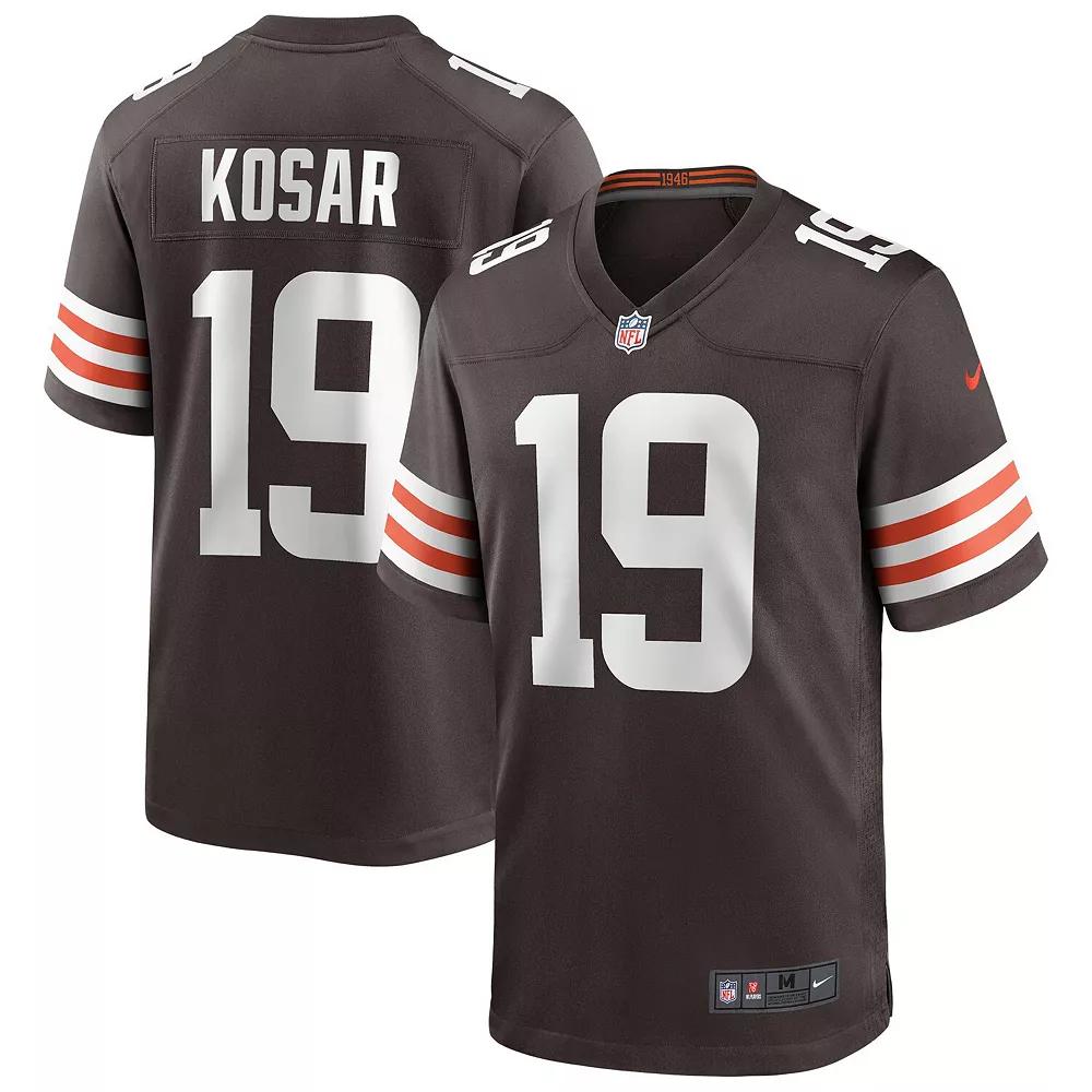 Men's Nike Bernie Kosar Brown Cleveland Browns Game Retired Player Jersey, Size: Large Product Image