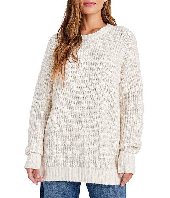 Splendid Brielle Knit Crew Neck Long Sleeve Sweater Product Image