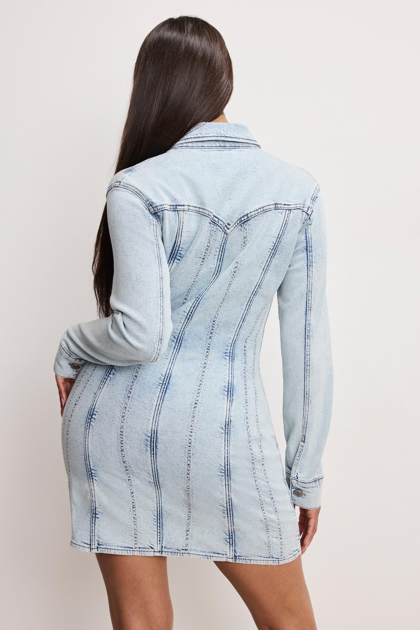 DOLLY DENIM CORSET DRESS | INDIGO1022 Product Image