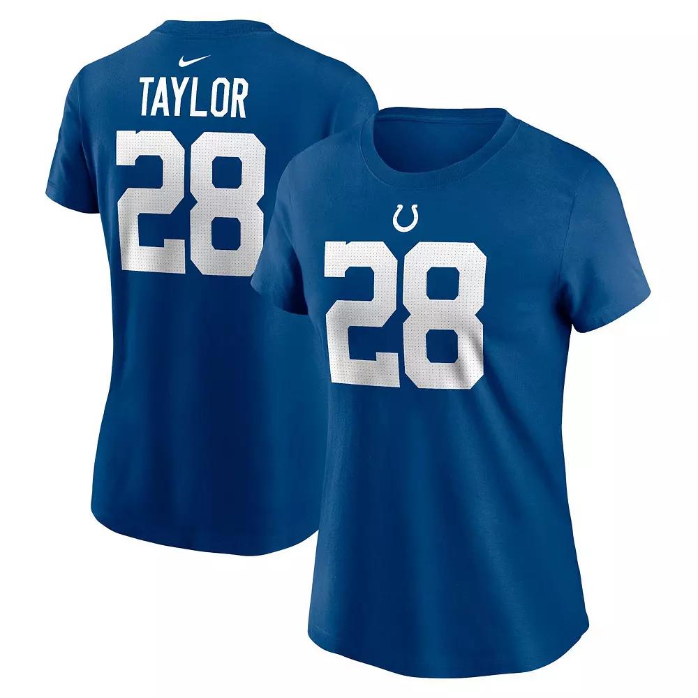 Women's Nike Jonathan Taylor Royal Indianapolis Colts Player Name & Number T-Shirt,  Product Image