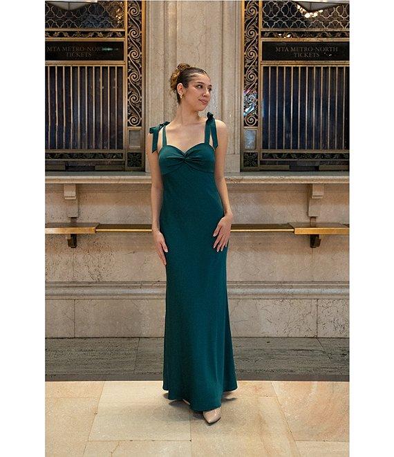 Dear Moon Sweetheart Neck Twist Front Tie-Shoulder Empire Waist Dress Product Image