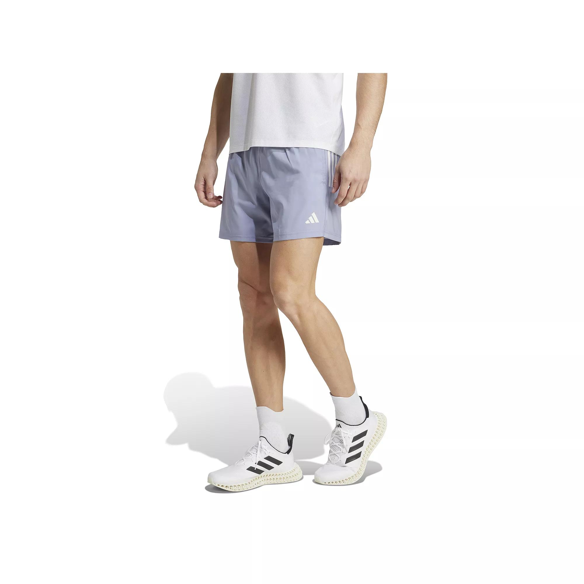 Men's adidas Own The Run Shorts, Size: Medium, Silver Violet Product Image