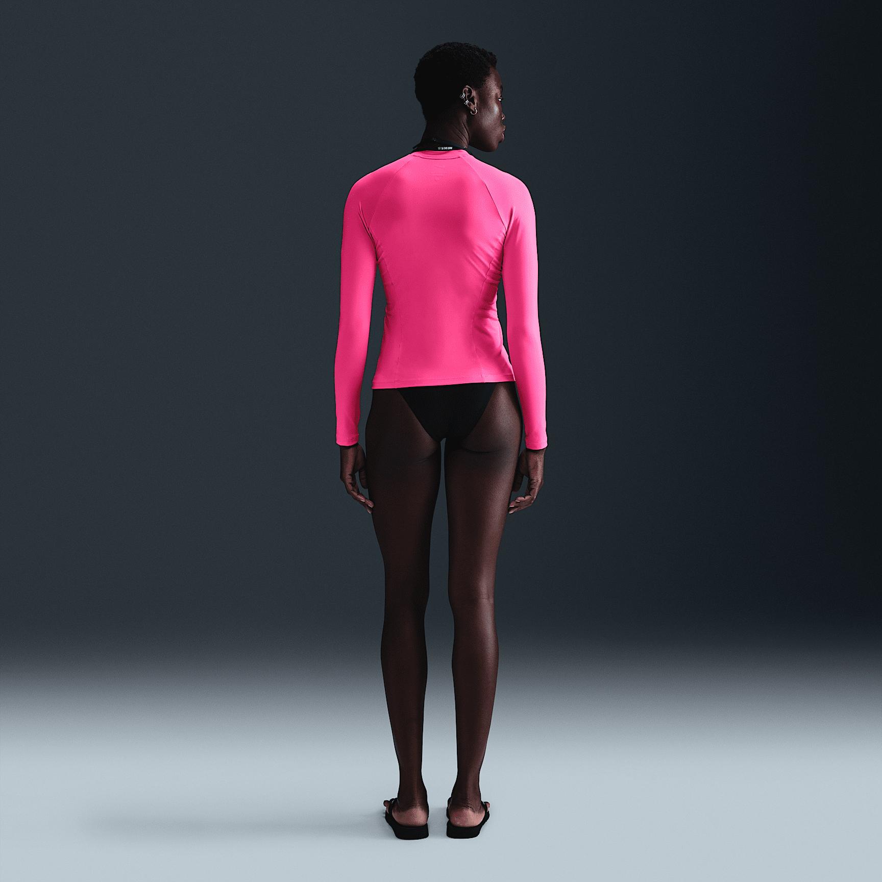 Nike Women's Swim Essential Long-Sleeve Zip Hydroguard Product Image