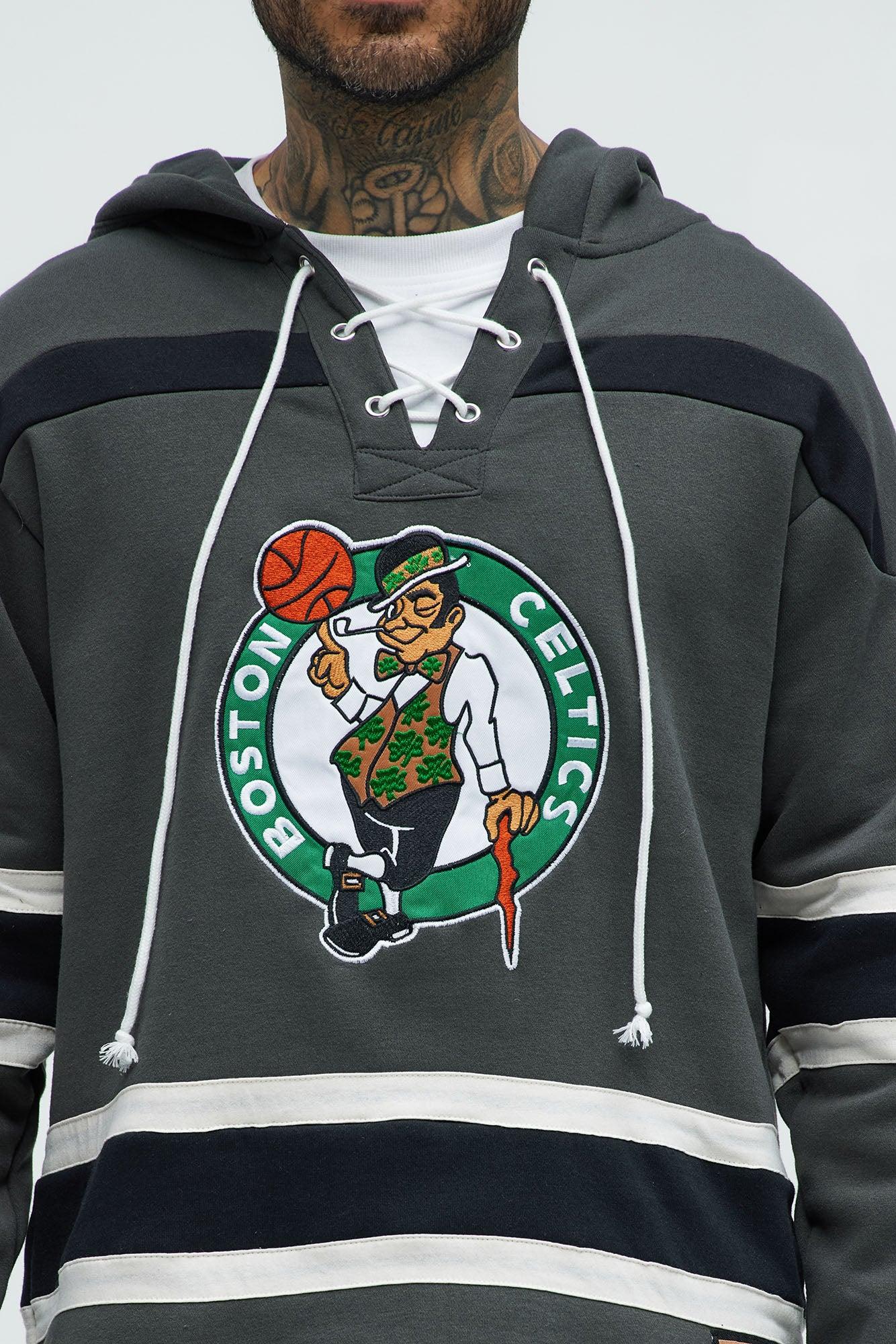 Celtics Body Check Hoodie - Grey Male Product Image